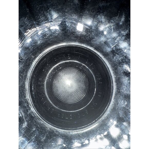 Pyrex 325 Clear Glass Mixing Bowl 2.5 Liter Large Ribbed w/rim VTG post-1970 - Picture 4 of 12